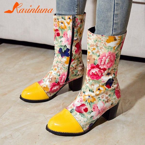 boots karin 2021 design plus size 48 thick heels mid calf woman shoes zip up spring autumn colorful ins ladies, Black
boots karin 2021 design plus size 48 thick heels mid calf woman shoes zip up spring autumn colorful ins ladies, Black