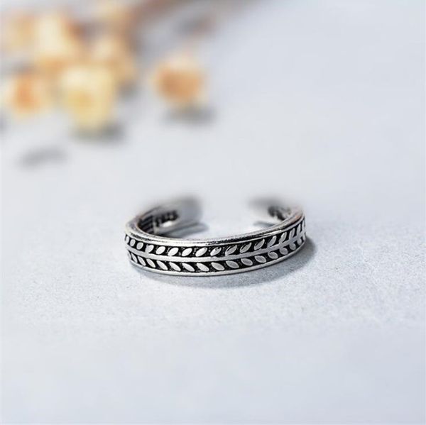 new personality temperament leaf retro thai silver 925 sterling silver jewelry olive leaf creative opening rings sr245
new personality temperament leaf retro thai silver 925 sterling silver jewelry olive leaf creative opening rings sr245