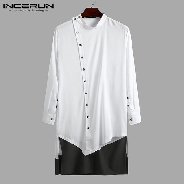 incerun men shirt patchwork long sleeve button muslim islamic arab kaftan camisas 2020 stand collar kurtas long style shirts 7, White;black
incerun men shirt patchwork long sleeve button muslim islamic arab kaftan camisas 2020 stand collar kurtas long style shirts 7, White;black