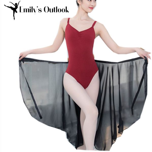 women chiffon ballet wrap over scarf with tie waist leotard skate tutu dance skirt long sheer black white, Black;red
women chiffon ballet wrap over scarf with tie waist leotard skate tutu dance skirt long sheer black white, Black;red