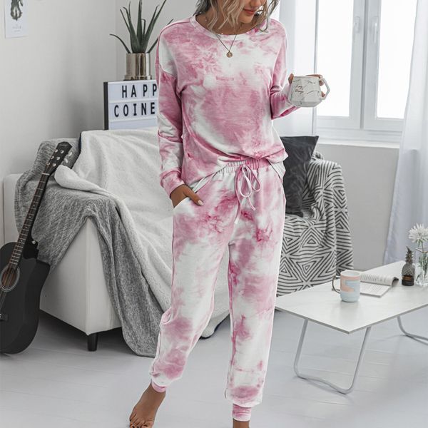 2020 2 piece set gradual change tie dye print light blue casual long sleeve t shirt+pants women's two piece new outfits, Gray
2020 2 piece set gradual change tie dye print light blue casual long sleeve t shirt+pants women's two piece new outfits, Gray