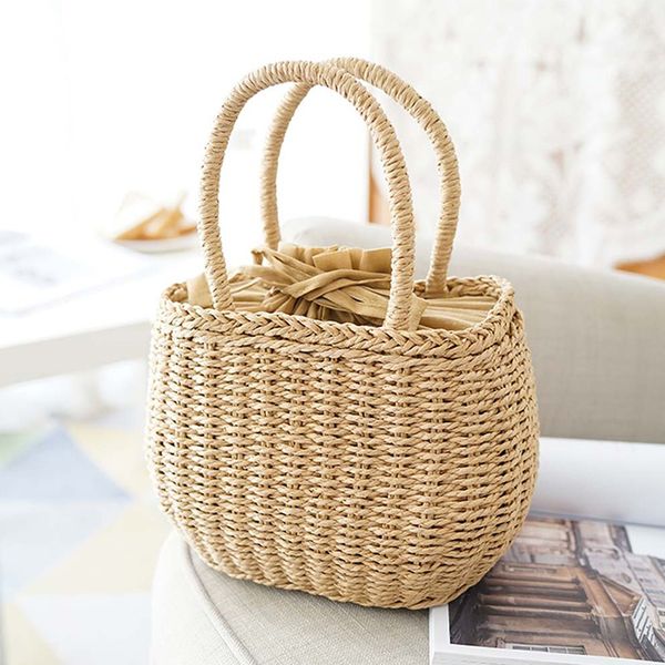 new handmade handbags drawstring solid color portable straw bag women summer weave fashion bohemia beach bags bucket bag
new handmade handbags drawstring solid color portable straw bag women summer weave fashion bohemia beach bags bucket bag