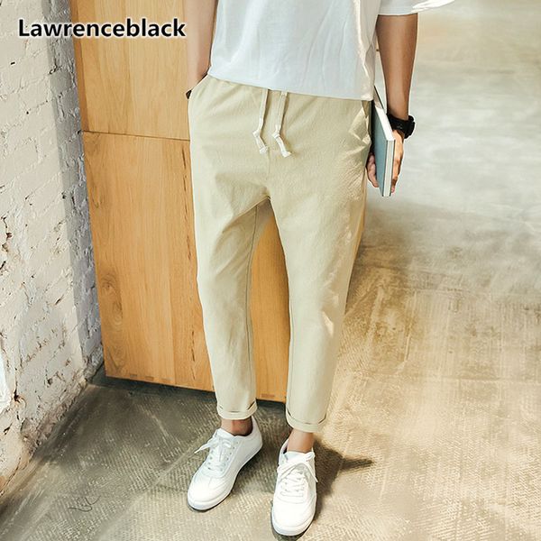 men's pants lawrenceblack linen 2021 ankle-length cropped mens joggers casual pencil trousers 1130, Black
men's pants lawrenceblack linen 2021 ankle-length cropped mens joggers casual pencil trousers 1130, Black