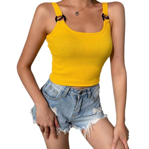 ladies summer short camisole girls fashionable solid color u-neck sleeveless backless tank top, White
ladies summer short camisole girls fashionable solid color u-neck sleeveless backless tank top, White
