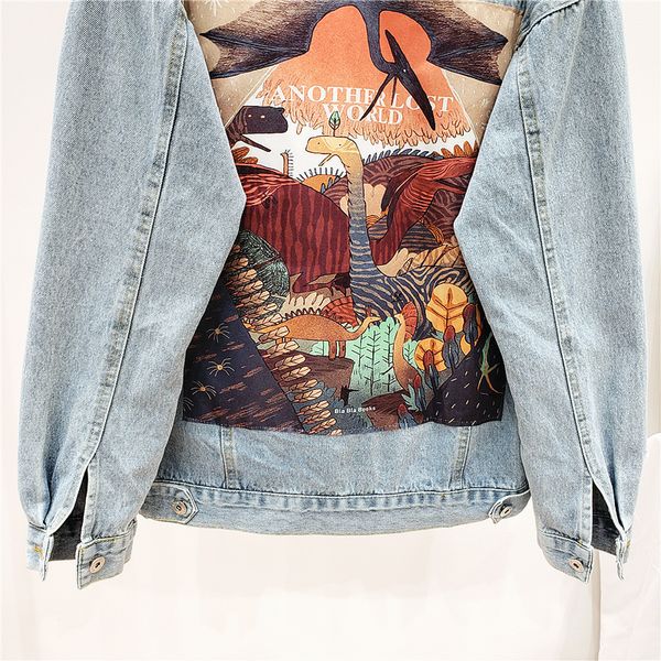 2020 spring and autumn new handsome cargo jacket chic joker do old embroidery retro loose denim jacket women's fashion, Black;brown
2020 spring and autumn new handsome cargo jacket chic joker do old embroidery retro loose denim jacket women's fashion, Black;brown
