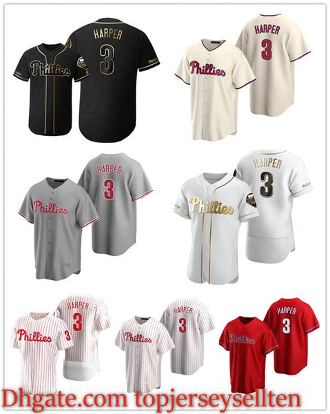 philadelphia phillies men women youth 3 bryce harper 2020 authentic baseball jersey, Black 
philadelphia phillies men women youth 3 bryce harper 2020 authentic baseball jersey, Black