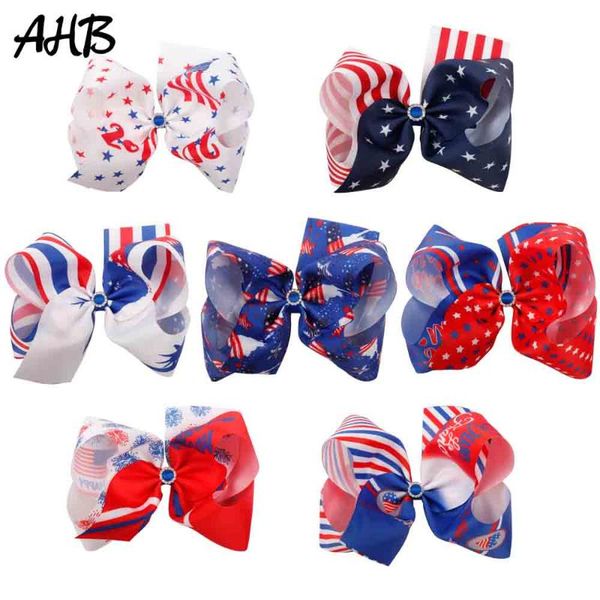 ahb 4th of july 8 inch hair bows for girls hair ribbon bow clips with rhinestones independence day party kids accessories, Slivery;white
ahb 4th of july 8 inch hair bows for girls hair ribbon bow clips with rhinestones independence day party kids accessories, Slivery;white