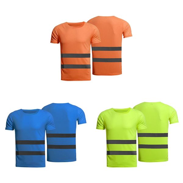summer fluorescent reflective safety t-shirt short sleeve high visibility tees safe breathable work t-shirt for construction sit, Black;blue
summer fluorescent reflective safety t-shirt short sleeve high visibility tees safe breathable work t-shirt for construction sit, Black;blue