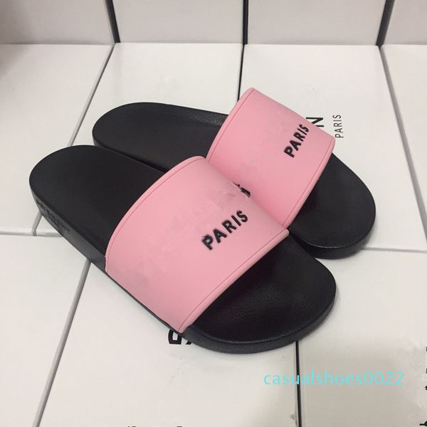 2019 brand men womens scuffs sandals designer shoes luxury slide summer fashion wide flat slippery sandals slipper flip c22, Black
2019 brand men womens scuffs sandals designer shoes luxury slide summer fashion wide flat slippery sandals slipper flip c22, Black