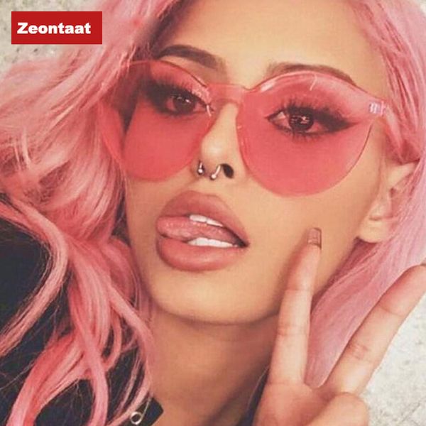 new candy-colored transparent frameless sunglasses european and american trend sunglasses ladies fashion personality, White;black
new candy-colored transparent frameless sunglasses european and american trend sunglasses ladies fashion personality, White;black
