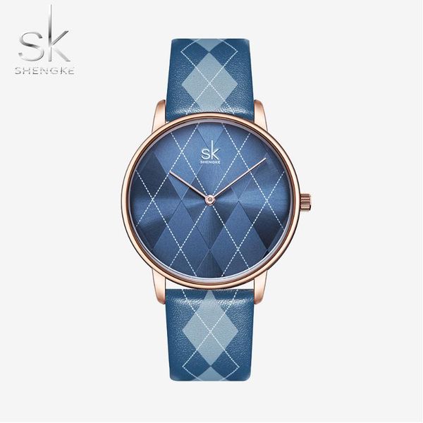 shengke new women watch brand wristwatches clock blue plaid leather quartz wristwatch lady clock montres femme, Slivery;brown
shengke new women watch brand wristwatches clock blue plaid leather quartz wristwatch lady clock montres femme, Slivery;brown
