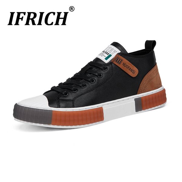 2020 autumn fashion men sneakers genuine leather brand men white shoes high casual shoes mens good quality flats mens, Black
2020 autumn fashion men sneakers genuine leather brand men white shoes high casual shoes mens good quality flats mens, Black