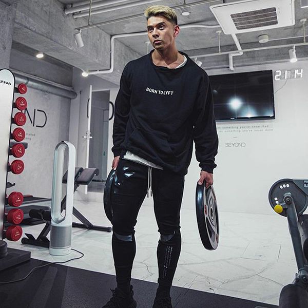 new autumn sports pullover pure cotton running fitness long-sleeved men's long-sleeved shirt jogger clothing casual sports top, Black
new autumn sports pullover pure cotton running fitness long-sleeved men's long-sleeved shirt jogger clothing casual sports top, Black