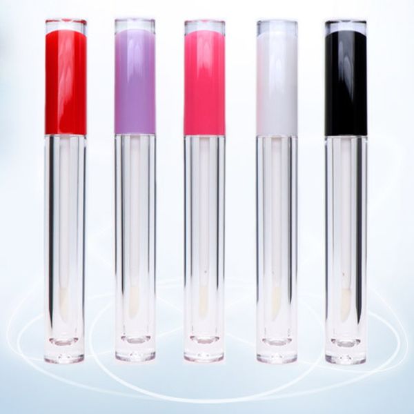 5ml empty clear lipgloss bottle with different color cap cylinder cosmetics refillable bottle eyelashe growth oil container
5ml empty clear lipgloss bottle with different color cap cylinder cosmetics refillable bottle eyelashe growth oil container