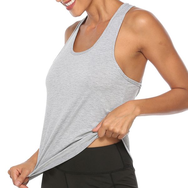 sfit womens tank yoga sports sleeveless vest round neck racerback workout running vest solid color backless yoga, Black;blue
sfit womens tank yoga sports sleeveless vest round neck racerback workout running vest solid color backless yoga, Black;blue