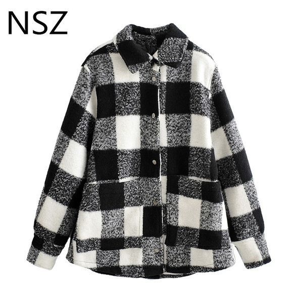 nsz women white and black oversized plaid coat blouse checked woolen jacket wool blend outwear thick warm streetwear fall winter t200720
nsz women white and black oversized plaid coat blouse checked woolen jacket wool blend outwear thick warm streetwear fall winter t200720