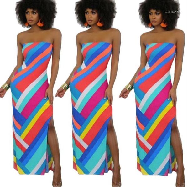 neck split dress new women summer clothing strapless women designer dress fashion colorful striped slash, Black;gray
neck split dress new women summer clothing strapless women designer dress fashion colorful striped slash, Black;gray