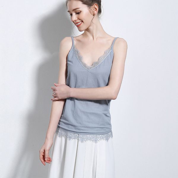 elifashion korean style slim female shoulder comfortable new artemisia argyi fiber lace brim vest halter blouse women camisole, Black;white
elifashion korean style slim female shoulder comfortable new artemisia argyi fiber lace brim vest halter blouse women camisole, Black;white