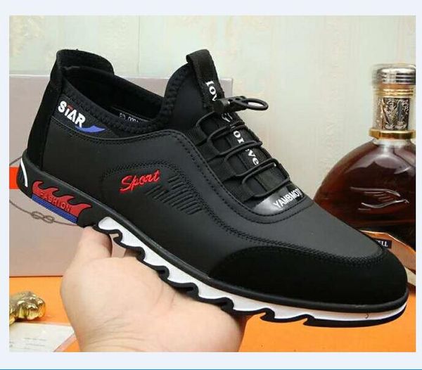 high-quality men's shoes low-key luxury casual shoes, Black