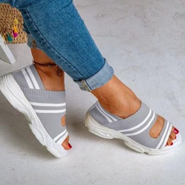 sandals siddons stretch knit women platform peep toe cut-out wedges shoes for slip on ladies lightweight sneakers, Black
sandals siddons stretch knit women platform peep toe cut-out wedges shoes for slip on ladies lightweight sneakers, Black