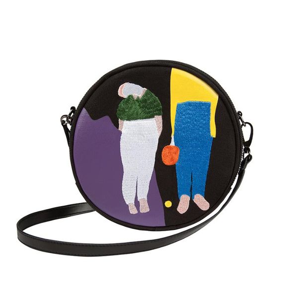 2020yizistore new original circular canvas women messenger bags with embroidery and printing round satchels for girls (fun kik
2020yizistore new original circular canvas women messenger bags with embroidery and printing round satchels for girls (fun kik