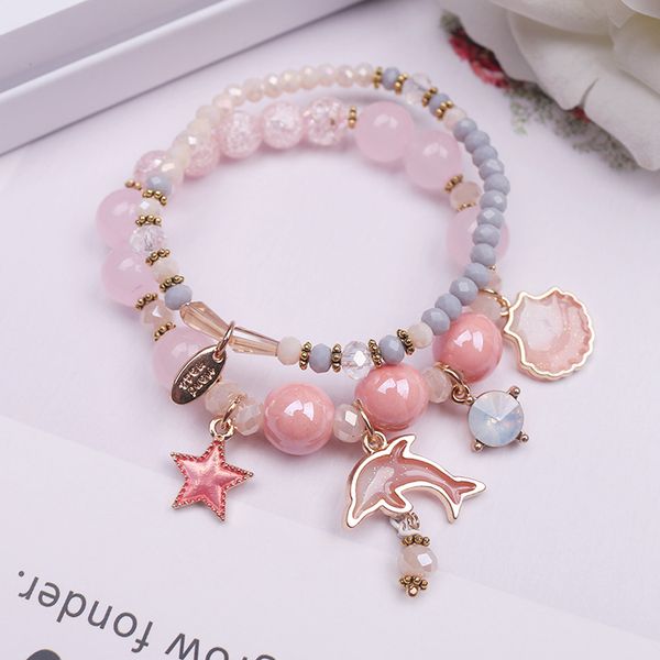 fashion wild star moon glass bead crystal bracelet female bracelet girlfriend sen beaded bracelet jewelry, Golden
fashion wild star moon glass bead crystal bracelet female bracelet girlfriend sen beaded bracelet jewelry, Golden