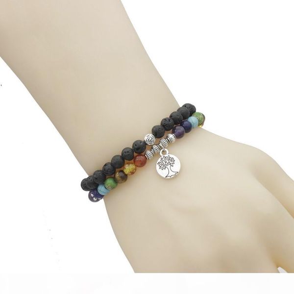 6mm lava rock stone 7 chakra healing crystal beads meditation bracelet with tree of life charm support fba drop shipping g813s, Golden;silver
6mm lava rock stone 7 chakra healing crystal beads meditation bracelet with tree of life charm support fba drop shipping g813s, Golden;silver