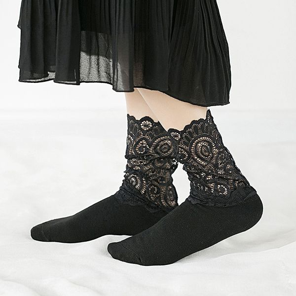 new socks women's season korean style lace lace stacked socks women's mid-long cotton tiktok, Pink;yellow
new socks women's season korean style lace lace stacked socks women's mid-long cotton tiktok, Pink;yellow