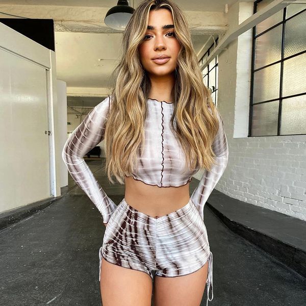 women's tracksuits casual drawstring lace up bodycon two piece set women tie dye gradient long sleeve crop and shorts outfits autumn, Gray
women's tracksuits casual drawstring lace up bodycon two piece set women tie dye gradient long sleeve crop and shorts outfits autumn, Gray