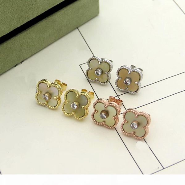 l europe america fashion lady women brass vintage single motif multicolor gemstone setting diamond four leaf flower 18k gold stud earri, Golden;silver
l europe america fashion lady women brass vintage single motif multicolor gemstone setting diamond four leaf flower 18k gold stud earri, Golden;silver