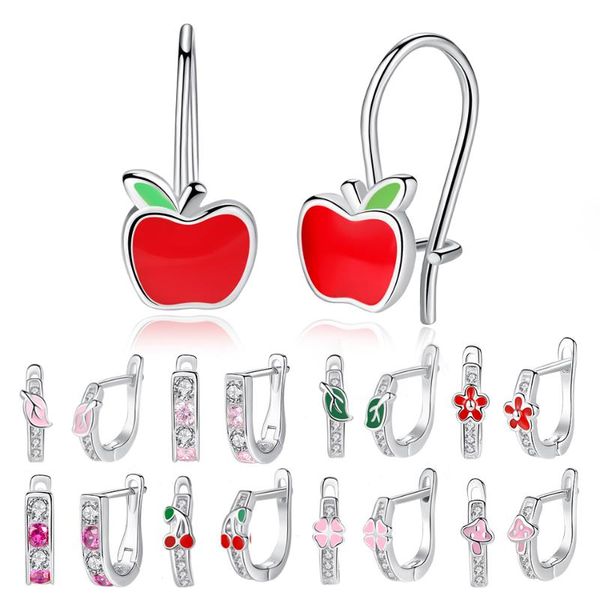 100% 925 sterling silver small stud earrings pink red enamel clover heart flower crystal earring for girls kids children jewelry, Golden;silver
100% 925 sterling silver small stud earrings pink red enamel clover heart flower crystal earring for girls kids children jewelry, Golden;silver
