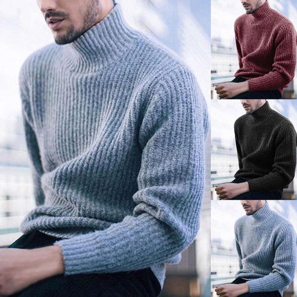 new 2020 fashion men sweaters solid color turtleneck long sleeve casual pullover knitted sweater men's clothes, White;black
new 2020 fashion men sweaters solid color turtleneck long sleeve casual pullover knitted sweater men's clothes, White;black