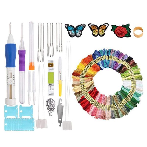 economical punch needle embroidery set craft tools set with 100 colors threads for diy sewing and cross stitch project d, Black
economical punch needle embroidery set craft tools set with 100 colors threads for diy sewing and cross stitch project d, Black
