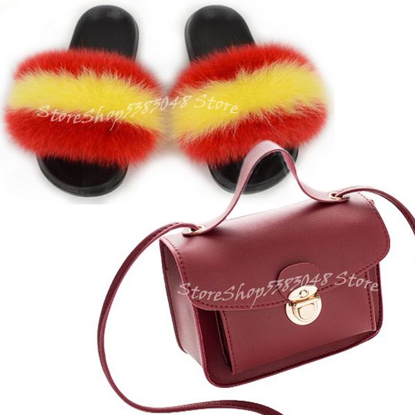 real fur slippers solid color small phone chain handbag women plush furry fur slides beach flip flops wholesale, Black
real fur slippers solid color small phone chain handbag women plush furry fur slides beach flip flops wholesale, Black