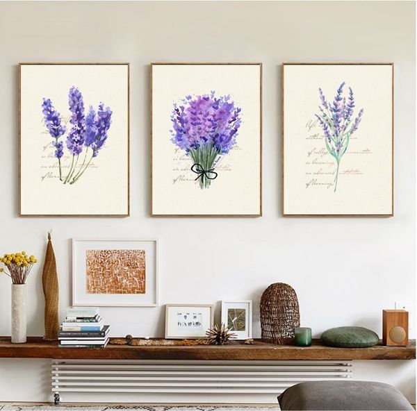 nordic lavender flower canvas painting modern english combina decor modular wall art picture for living room posters and prints
nordic lavender flower canvas painting modern english combina decor modular wall art picture for living room posters and prints