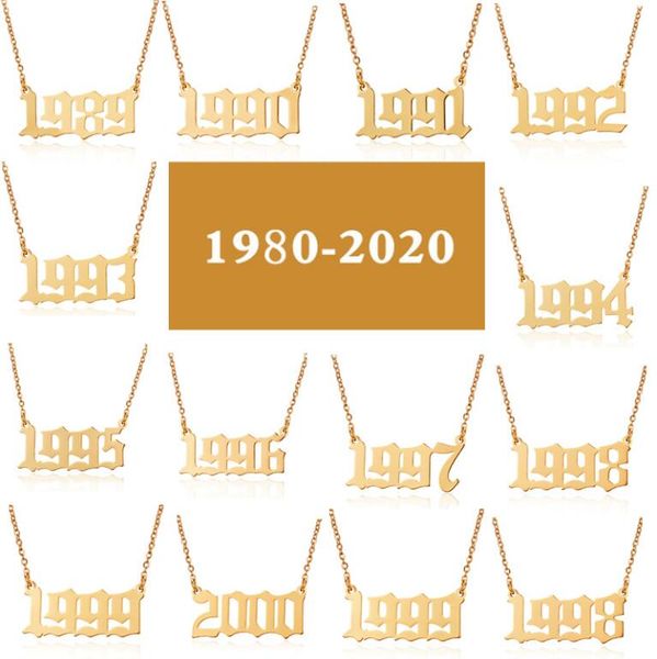 creative golden years 1980-2020 personalized year number necklaces custom birth year initial pendants designer necklace for women jewelry, Silver
creative golden years 1980-2020 personalized year number necklaces custom birth year initial pendants designer necklace for women jewelry, Silver