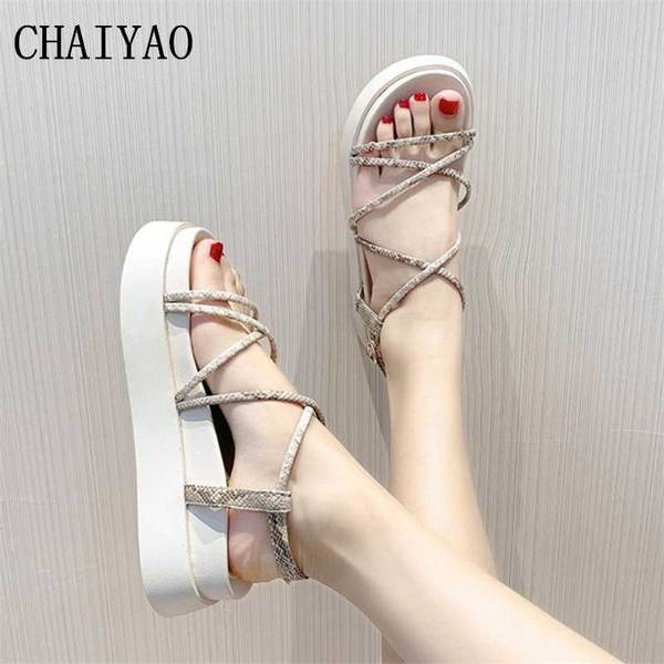 platform women's sandals new narrow band open toe gladiator female sandals fashion wedges buckle strap flatform women's shoes, Black
platform women's sandals new narrow band open toe gladiator female sandals fashion wedges buckle strap flatform women's shoes, Black
