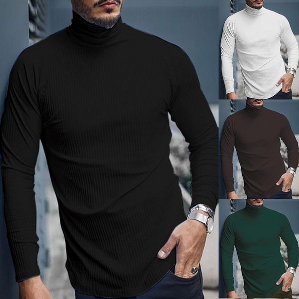2020 fashion and casual sweater for men's high-elastic pullover knitted solid color pit high-neck long sleeve t-shirt clothing, White;black
2020 fashion and casual sweater for men's high-elastic pullover knitted solid color pit high-neck long sleeve t-shirt clothing, White;black