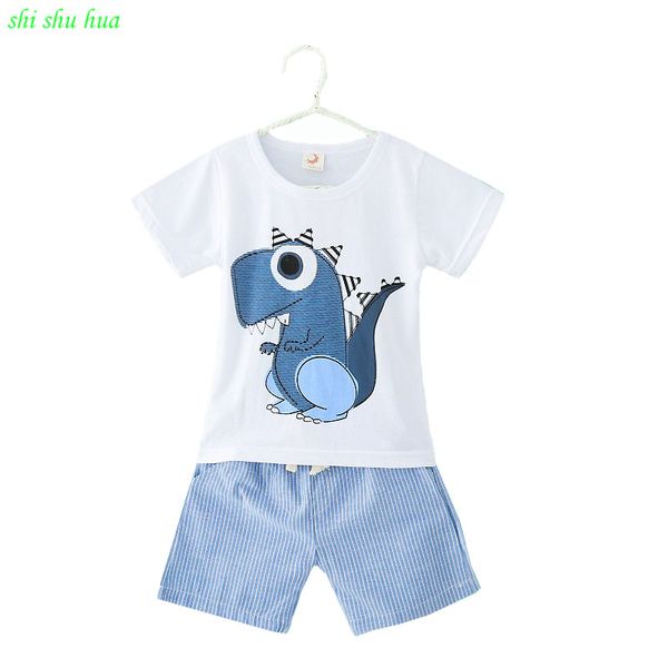 summer boy clothes two-piece dinosaur print short-sleeved t-shirt striped pants cotton 2-6 y child quality clothing 2020sal, White
summer boy clothes two-piece dinosaur print short-sleeved t-shirt striped pants cotton 2-6 y child quality clothing 2020sal, White