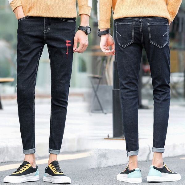 2019 new boys' jeans and jeans men's slim-fit small feet teenagers casual students korean style trendy black, Blue
2019 new boys' jeans and jeans men's slim-fit small feet teenagers casual students korean style trendy black, Blue