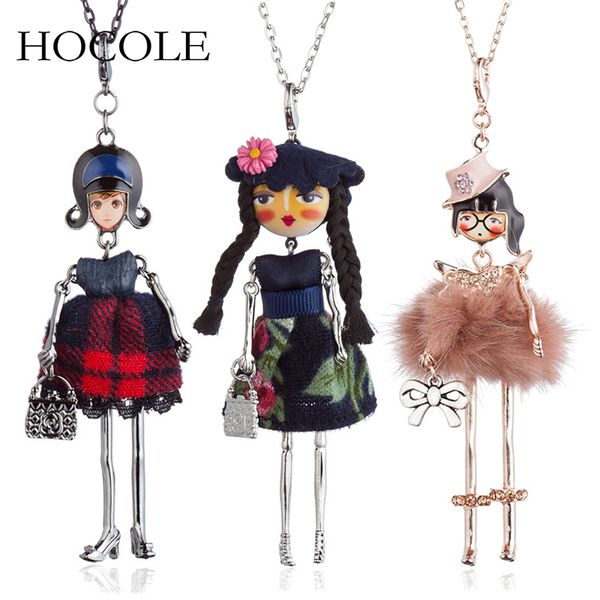2020 cute fur leather dress dancing girl pendant necklace long hair doll long chain necklace for women statement jewelry bijoux, Silver
2020 cute fur leather dress dancing girl pendant necklace long hair doll long chain necklace for women statement jewelry bijoux, Silver
