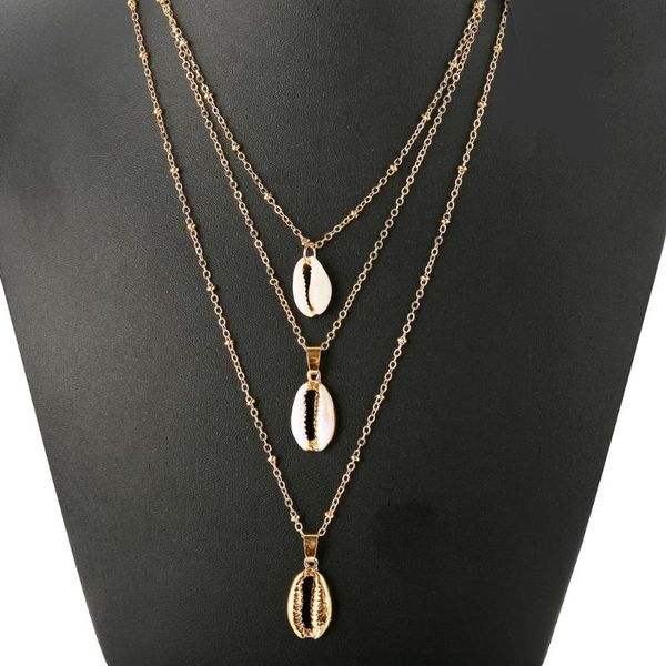 yothree layers of shell pendant necklace natural shell gold cowrie women friend seashell necklace bohemian jewelry, Silver
yothree layers of shell pendant necklace natural shell gold cowrie women friend seashell necklace bohemian jewelry, Silver