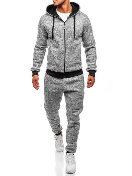 men's tracksuits tracksuit men 2021 autumn and winter fashion casual pure color hoodie sport slim full sweat suit, Gray
men's tracksuits tracksuit men 2021 autumn and winter fashion casual pure color hoodie sport slim full sweat suit, Gray