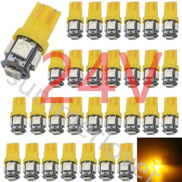 lot wholesale 1000pcs dc 24v yellow car t10 led wedge 168 194 light 5smd 5050 t10 bulbs for car truck suv dome map door license plate light
lot wholesale 1000pcs dc 24v yellow car t10 led wedge 168 194 light 5smd 5050 t10 bulbs for car truck suv dome map door license plate light