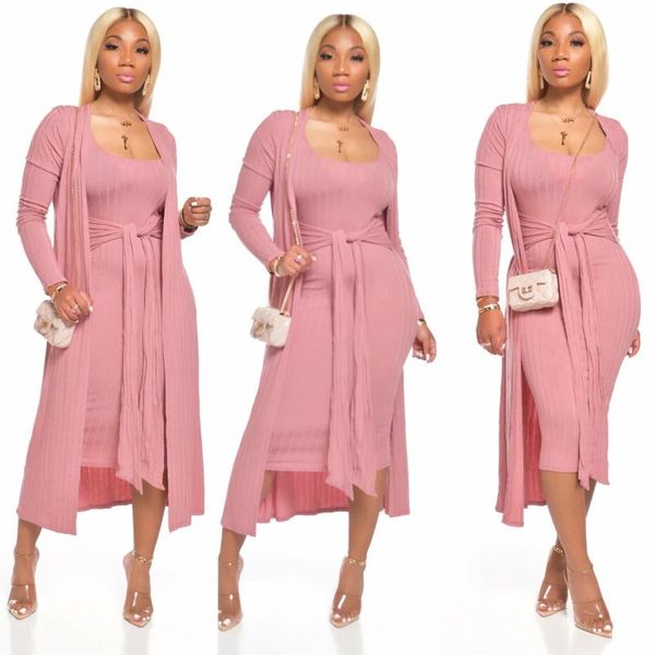women's tracksuits 2021 women tie waist tank dress and open stitch cardigans set two piece autumn winter outfits classy suits, Gray
women's tracksuits 2021 women tie waist tank dress and open stitch cardigans set two piece autumn winter outfits classy suits, Gray