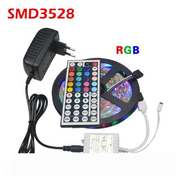 5m rgb 3528 smd led flexible strip light 60leds m with 44key ir remote controller and dc 12v 3a power adapter home decoration
5m rgb 3528 smd led flexible strip light 60leds m with 44key ir remote controller and dc 12v 3a power adapter home decoration