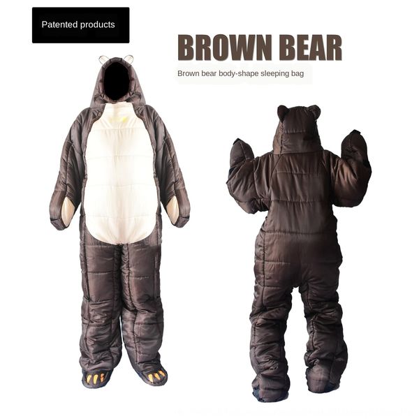 human bear brown bear camping outdoor night guard sleeping bag temporary rest human mummy sleeping bag
human bear brown bear camping outdoor night guard sleeping bag temporary rest human mummy sleeping bag