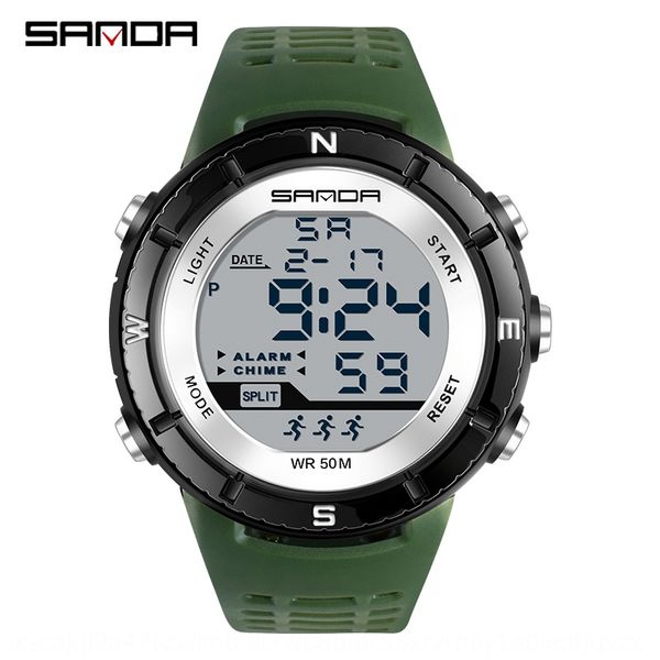 sanda new men's sports digital luminous waterproof single movement multifunctional student electronic luminous electronic watch watch, Blue
sanda new men's sports digital luminous waterproof single movement multifunctional student electronic luminous electronic watch watch, Blue