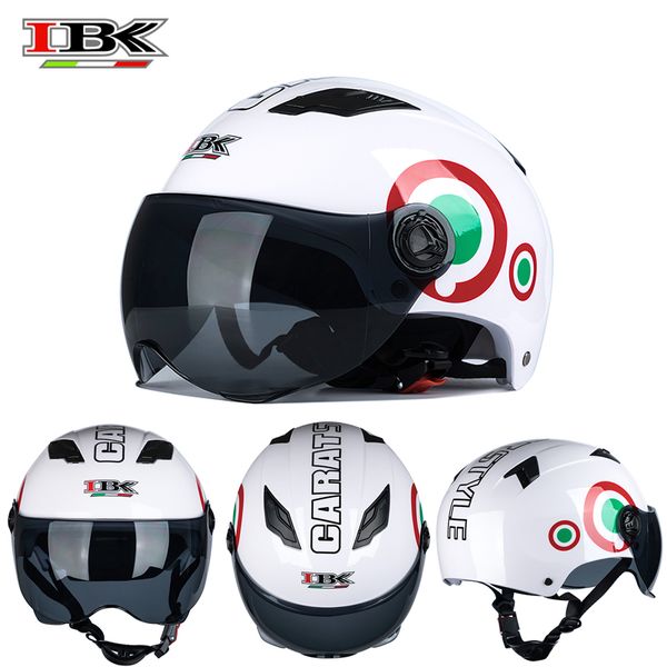 ibk new style motorbike helmet electric bicycle casco women/men casque 3/4 open-face protective white helmet ibk-035
ibk new style motorbike helmet electric bicycle casco women/men casque 3/4 open-face protective white helmet ibk-035