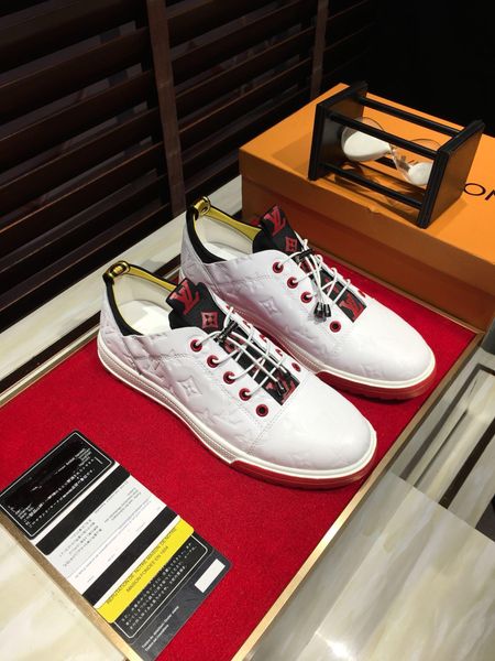2020f limited edition letter leather print men's daily lace up casual shoes, high-end fashionable wild outdoor sneakers, size: 38-45, Black
2020f limited edition letter leather print men's daily lace up casual shoes, high-end fashionable wild outdoor sneakers, size: 38-45, Black